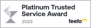 Platinum trusted Service Award with border